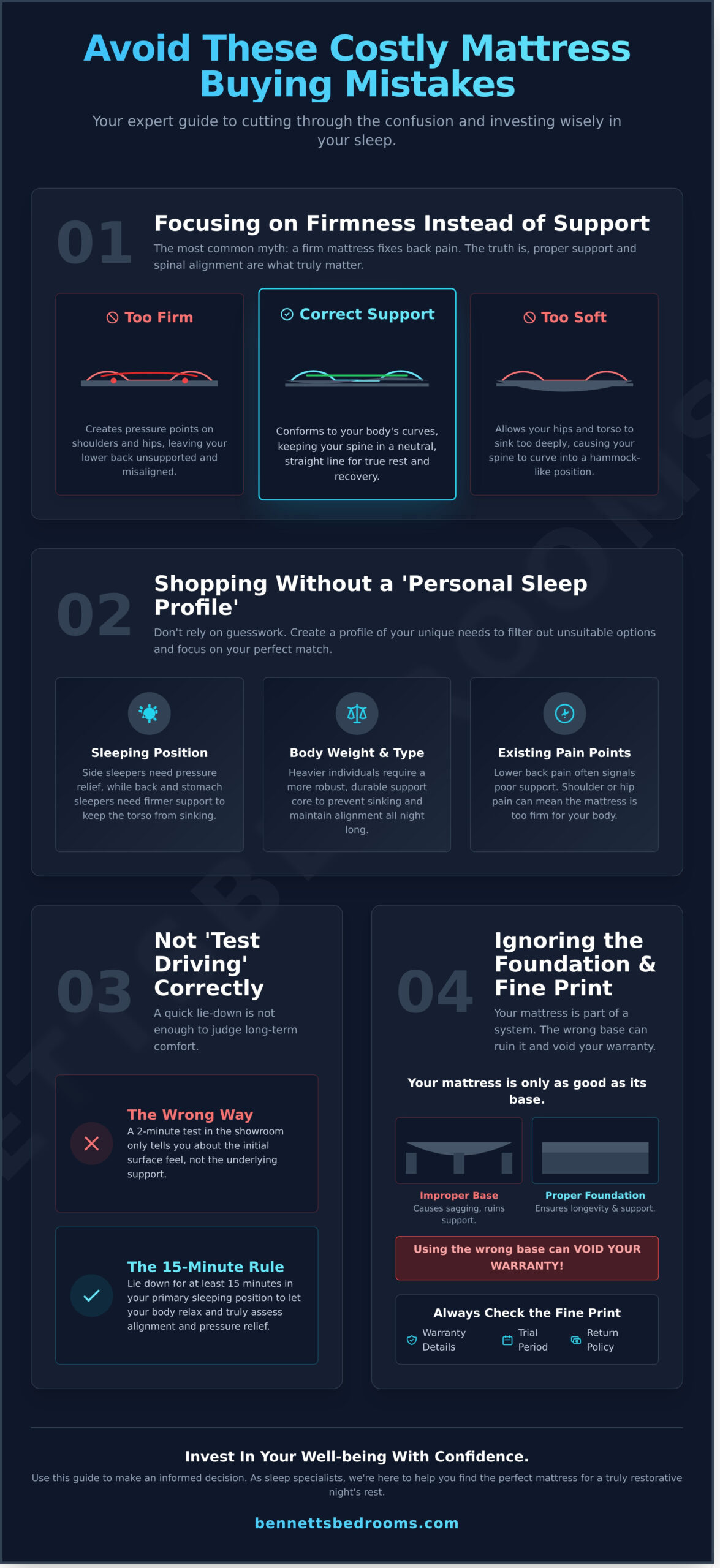 7 Costly Mattress Buying Mistakes to Avoid in 2026 - Infographic